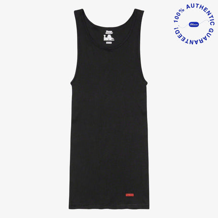 Supreme x Hanes Tagless Tank Top (1 Single Tank Top) Black | SOLE SERIOUSS [1]