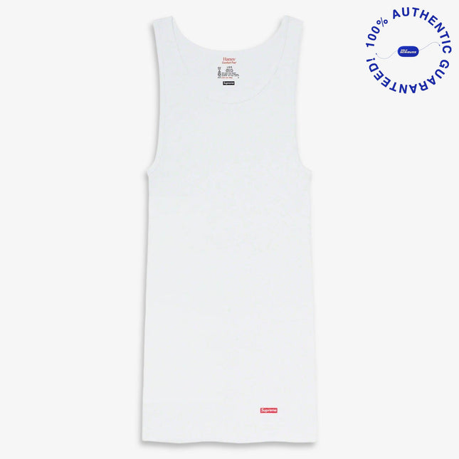 Supreme x Hanes Tagless Tank Top (1 Single Tank Top) White | SOLE SERIOUSS [1]