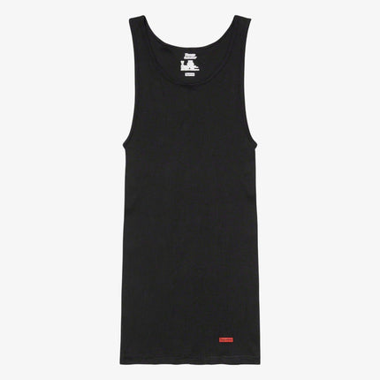 Supreme x Hanes Tagless Tank Top (1 Single Tank Top of Each) Black and White | SOLE SERIOUSS [2]