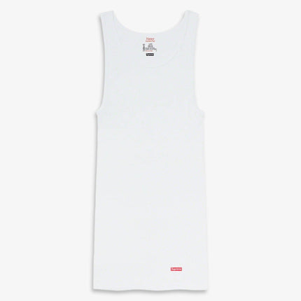 Supreme x Hanes Tagless Tank Top (1 Single Tank Top of Each) Black and White | SOLE SERIOUSS [3]