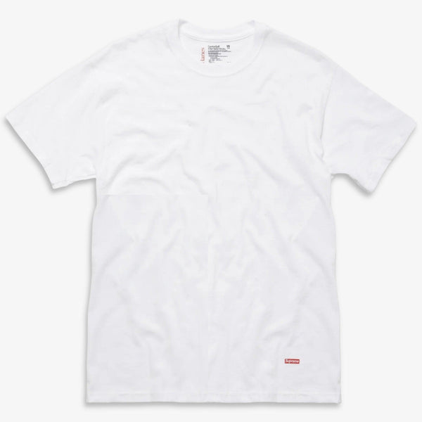 Supreme x Hanes Tagless Tee (1 Single Tee) White – SOLE SERIOUSS