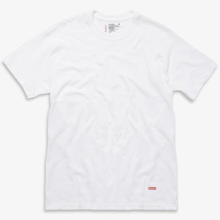Supreme x Hanes Tagless Tee (1 Single Tee of Each) White and Heather Grey | SOLE SERIOUSS [2]