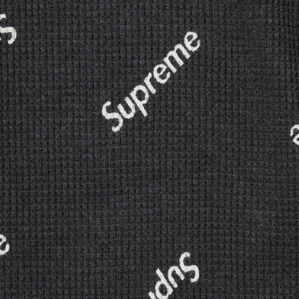 Supreme x Hanes Thermal Crew (1 Pack) 'Black Logos' (FW20) - SOLE SERIOUSS (2)