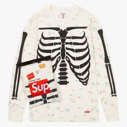 Supreme x Hanes Thermal Crew (1 Pack) 'Bones' Floral (FW25) | SOLE SERIOUSS [1]