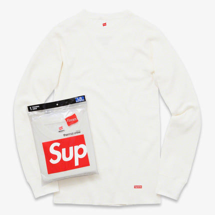 Supreme x Hanes Thermal Crew (1 Pack) Natural (FW15) - SOLE SERIOUSS (1)