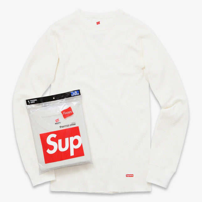 Supreme x Hanes Thermal Crew (1 Pack) Natural (FW15) - SOLE SERIOUSS (1)