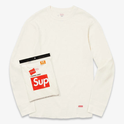 Supreme x Hanes Thermal Crew (1 Pack) Natural | SOLE SERIOUSS [1]