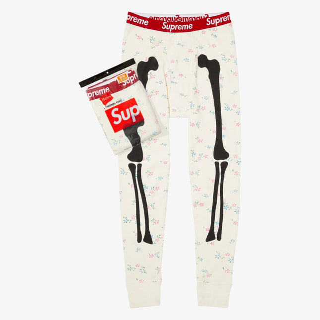Supreme x Hanes Thermal Pant (1 Pack) 'Bones' Floral (FW25) | SOLE SERIOUSS [1]