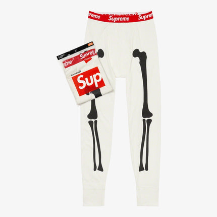 Supreme x Hanes Thermal Pant (1 Pack) 'Bones' White FW21 - SOLE SERIOUSS (1)