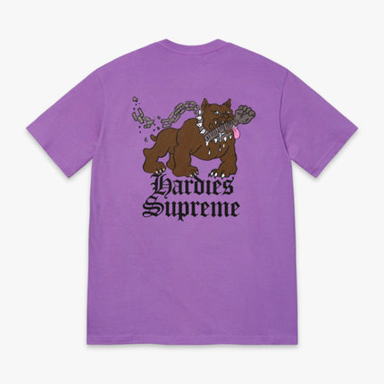 Supreme x Hardies Tee 'Dog' Purple (SS23) - SOLE SERIOUSS (2)