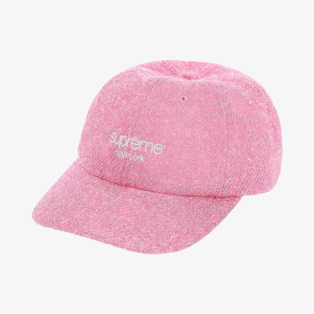 Supreme x Harris Tweed 6-Panel 'Classic Logo' Pink (FW21) - SOLE SERIOUSS (1)