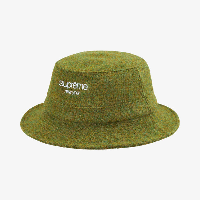 Supreme x Harris Tweed Crusher 'Classic Logo' Olive (FW21) - SOLE SERIOUSS (1)