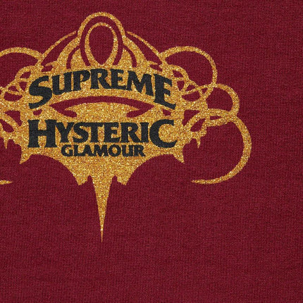 Supreme x Hysteric Glamour Zip Up Hooded Sweatshirt Cardinal (SS21) - SOLE SERIOUSS (3)