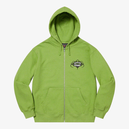 Supreme x Hysteric Glamour Zip Up Hooded Sweatshirt Lime (SS21) - SOLE SERIOUSS (1)