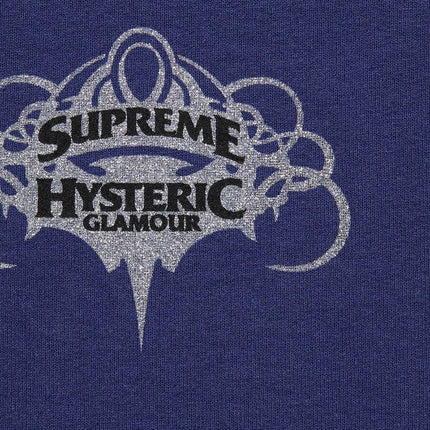 Supreme x Hysteric Glamour Zip Up Hooded Sweatshirt Washed Navy (SS21) - SOLE SERIOUSS (3)