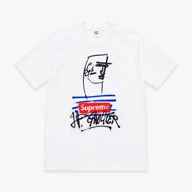 Supreme x Jean Paul Gaultier Tee White (SS19) - SOLE SERIOUSS (1)