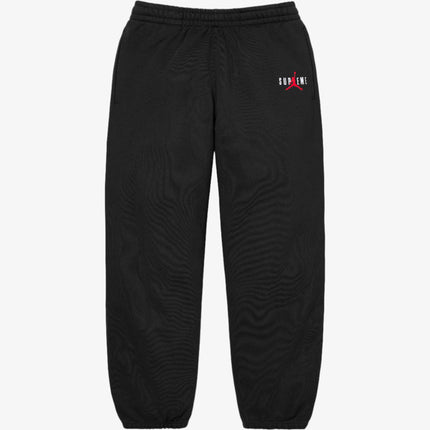 Supreme x Jordan Sweatpant Black (FW24) - SOLE SERIOUSS (1)