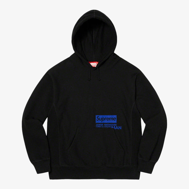 Supreme x Junya Watanabe x Comme Des Garcons CDG Hooded Sweatshirt Black (FW21) - SOLE SERIOUSS (1)