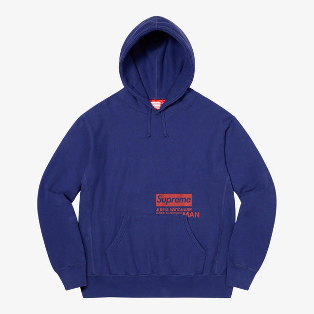 Supreme x Junya Watanabe x Comme Des Garcons CDG Hooded Sweatshirt Royal (FW21) - SOLE SERIOUSS (1)