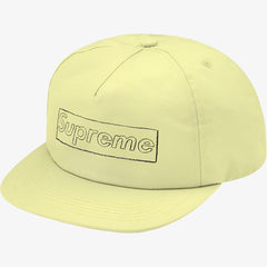 Supreme x KAWS 5-Panel 'Chalk Logo' Pale Yellow (SS21) - SOLE SERIOUSS (1)