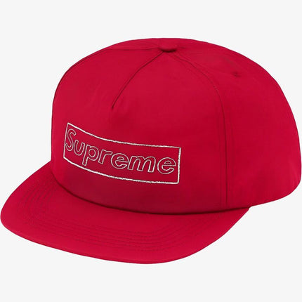 Supreme x KAWS 5-Panel 'Chalk Logo' Red (SS21) - SOLE SERIOUSS (1)