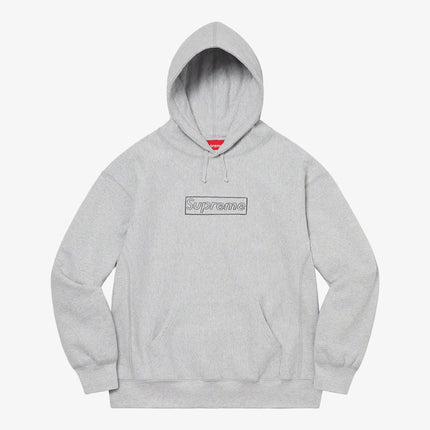 Supreme x KAWS Hooded Sweatshirt 'Chalk Logo' Heather Grey SS21 - SOLE SERIOUSS (1)