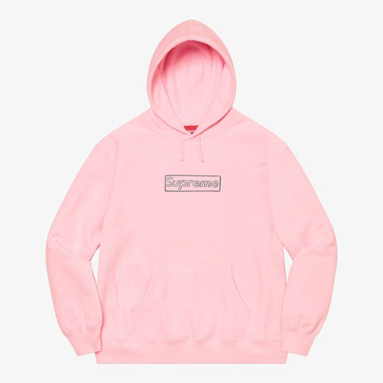 Supreme x KAWS Hooded Sweatshirt 'Chalk Logo' Light Pink SS21 - SOLE SERIOUSS (1)