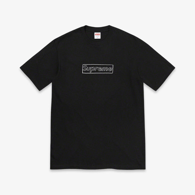 Supreme x KAWS Tee 'Chalk Logo' Black SS21 - SOLE SERIOUSS (1)