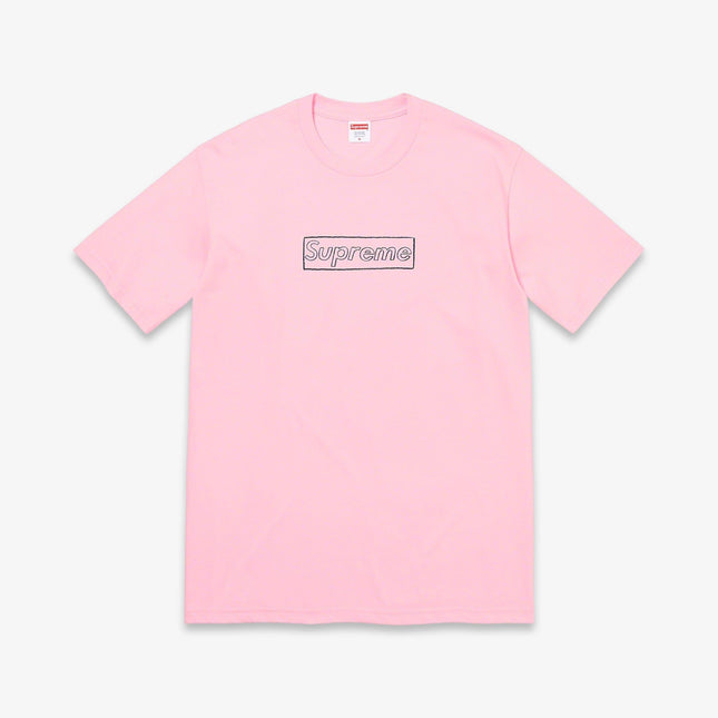 Supreme x KAWS Tee 'Chalk Logo' Light Pink SS21 - SOLE SERIOUSS (1)