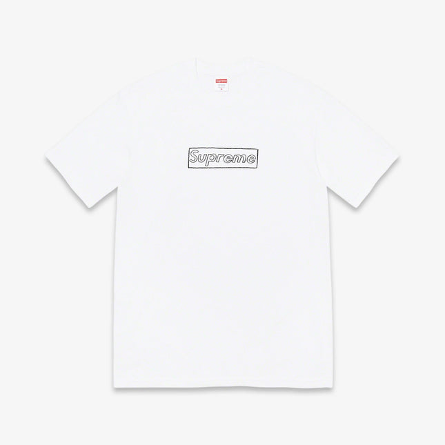 Supreme x KAWS Tee 'Chalk Logo' White SS21 - SOLE SERIOUSS (1)
