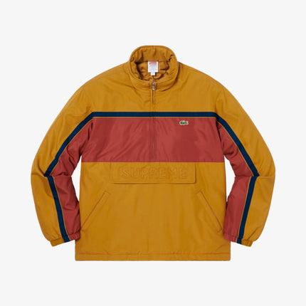 Supreme x LACOSTE Puffy Half Zip Pullover Gold FW19 - SOLE SERIOUSS (1)