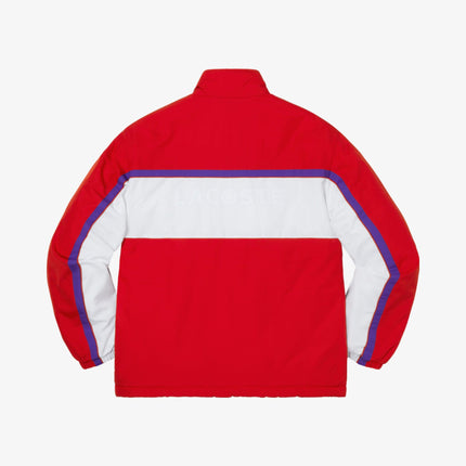 Supreme x LACOSTE Puffy Half Zip Pullover Red FW19 - SOLE SERIOUSS (2)