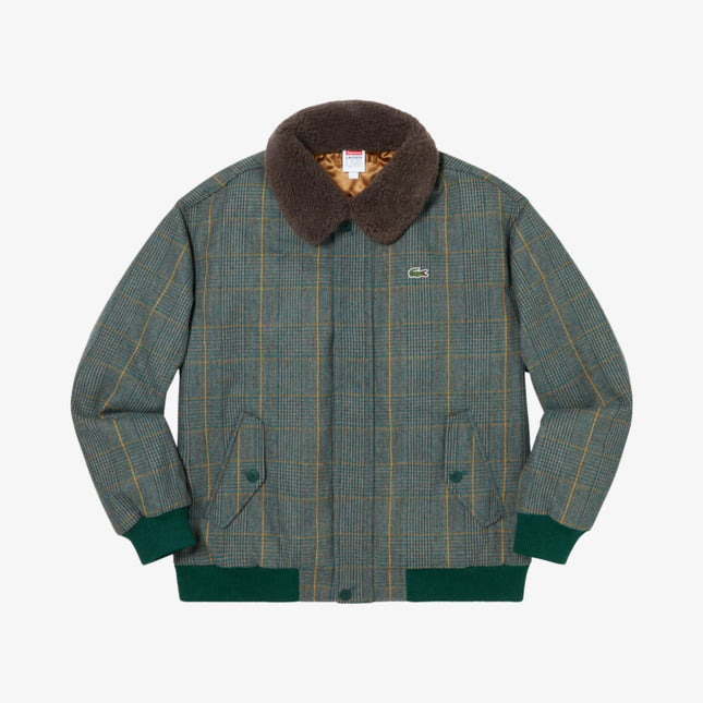 Supreme x LACOSTE Wool Bomber Jacket Plaid (FW19) - SOLE SERIOUSS (1)