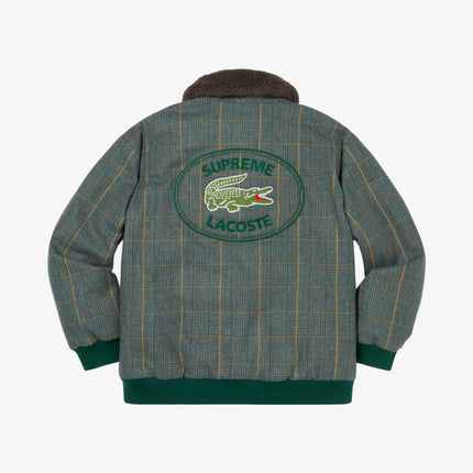 Supreme x LACOSTE Wool Bomber Jacket Plaid FW19 - SOLE SERIOUSS (3)