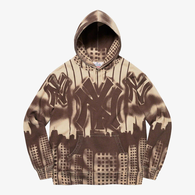 Supreme x MLB New York Yankees Hooded Sweatshirt 'Airbrush' Clay (FW21) - SOLE SERIOUSS (1)