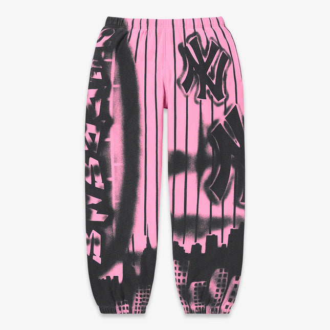 Supreme x MLB New York Yankees Sweatpant 'Airbrush' Pink (FW21) - SOLE SERIOUSS (1)