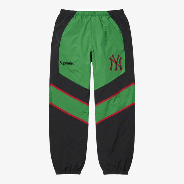 Supreme x MLB New York Yankees Track Pant Green (FW21) - SOLE SERIOUSS (1)