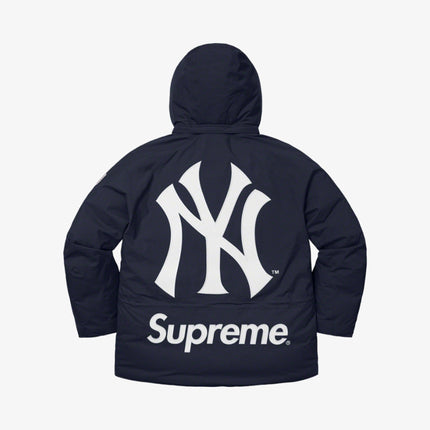 Supreme x MLB New York Yankees x GORE-TEX 700-Fill Down Jacket Navy (FW21) - SOLE SERIOUSS (4)