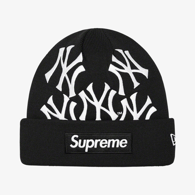 Supreme x MLB New York Yankees x New Era Beanie 'Box Logo' Black (FW21) - SOLE SERIOUSS (1)