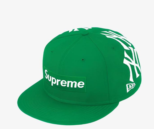 Supreme x MLB New York Yankees x New Era Fitted Hat 'Box Logo' Green (FW21) - SOLE SERIOUSS (1)