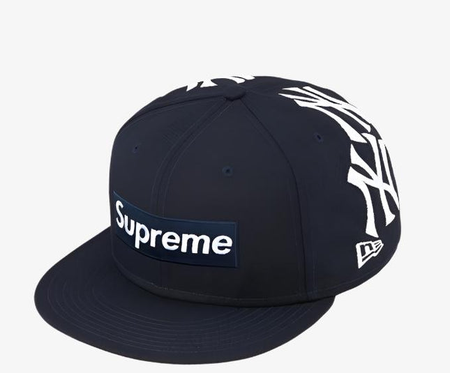 Supreme x MLB New York Yankees x New Era Fitted Hat 'Box Logo' Navy (FW21) - SOLE SERIOUSS (1)