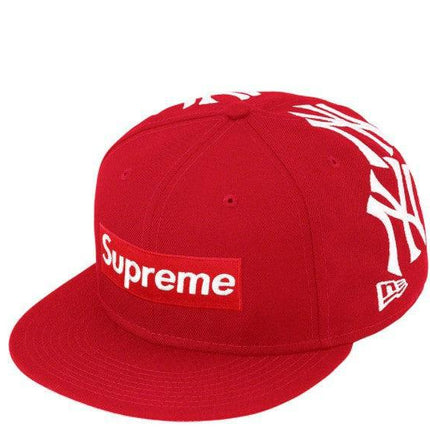Supreme x MLB New York Yankees x New Era Fitted Hat 'Box Logo' Red FW21 - SOLE SERIOUSS (1)