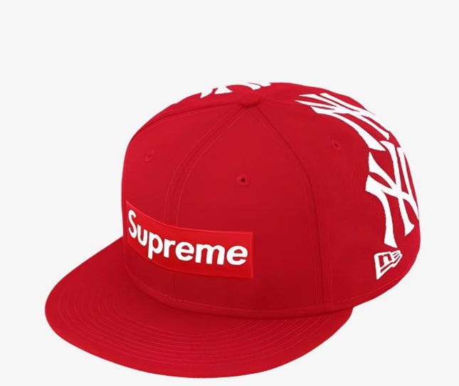 Supreme x MLB New York Yankees x New Era Fitted Hat 'Box Logo' Red (FW21) - SOLE SERIOUSS (1)