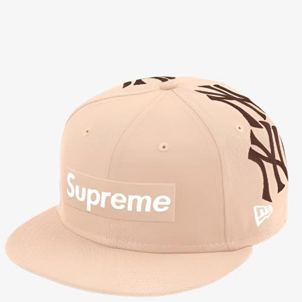 Supreme x MLB New York Yankees x New Era Fitted Hat 'Box Logo' Tan (FW21) - SOLE SERIOUSS (1)