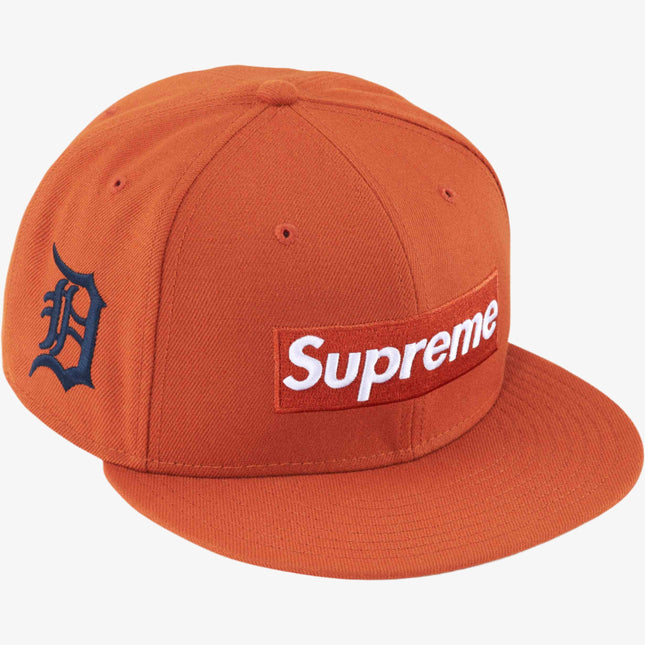 Supreme x MLB x New Era 'Detroit Tigers Box Logo' Fitted Hat Burnt Orange (SS24) - SOLE SERIOUSS (1)