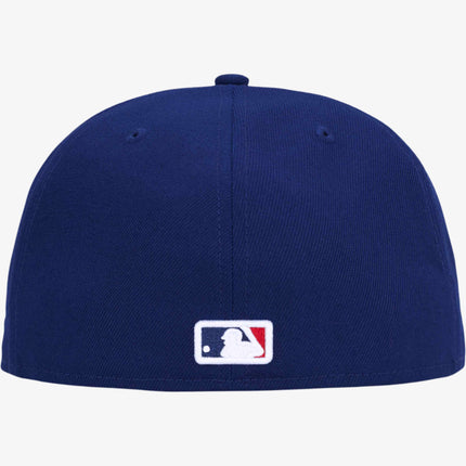 Supreme x MLB x New Era 'Los Angeles Dodgers Box Logo' Fitted Hat Dark Royal Blue (SS24)