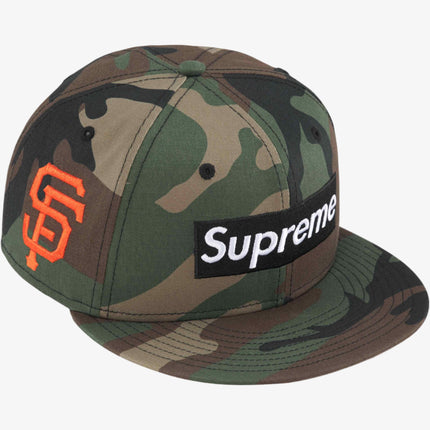 Supreme x MLB x New Era 'San Francisco Giants Box Logo' Fitted Hat Woodland Camo (SS24) - SOLE SERIOUSS (1)