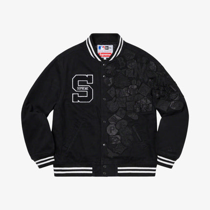 Supreme x MLB x New Era Varsity Jacket Black SS20 - SOLE SERIOUSS (1)