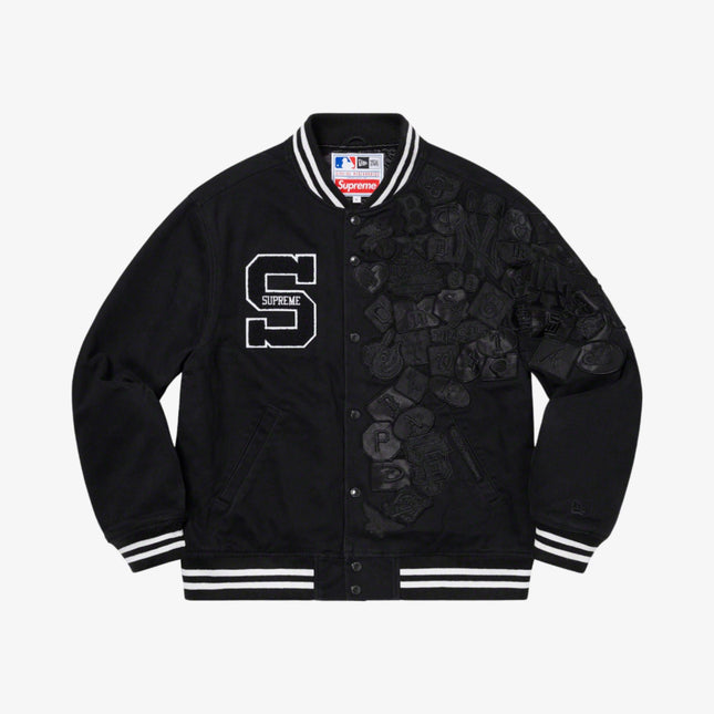 Supreme x MLB x New Era Varsity Jacket Black (SS20) - SOLE SERIOUSS (1)