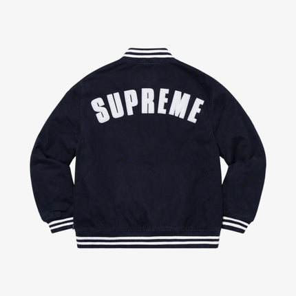 Supreme x MLB x New Era Varsity Jacket Navy (SS20) - SOLE SERIOUSS (3)